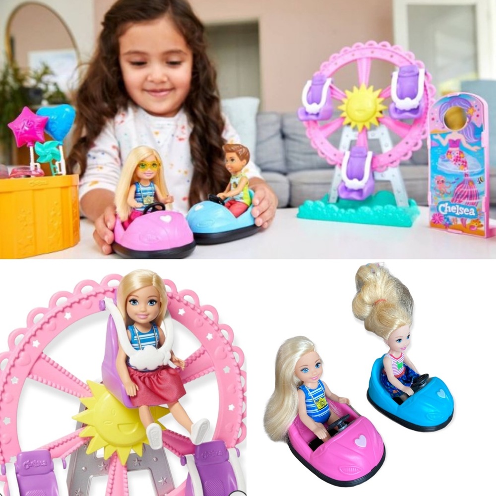 Chelsea Barbie Amusement Park Toy Play Set & more